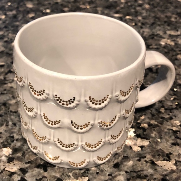 Starbucks 2016 Mermaid Tail Gold Scales Coffee Mug - Picture 2 of 4